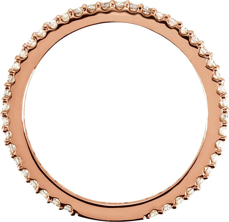 Rose Gold Diamond Band | 1/3 CTW Diamond Band | Yumna Jewelers