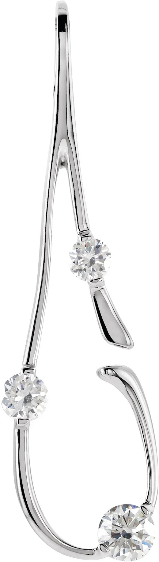 Freeform Diamond Pendants | 14K Rose Pendants | Yumna Jewelers