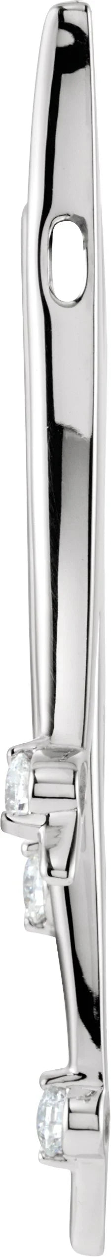 14K Rose Polish Diamond Pendant | Yumna Jewelers