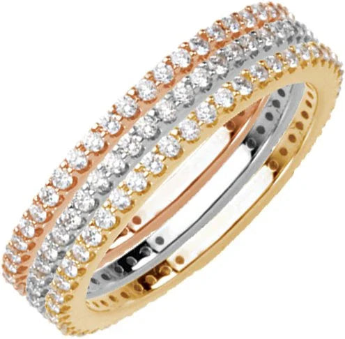 Rose Gold Diamond Band | 1/3 CTW Diamond Band | Yumna Jewelers