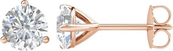 14K Rose 1 1/2 CTW Natural Diamond Stud Earrings 66233:60144:P