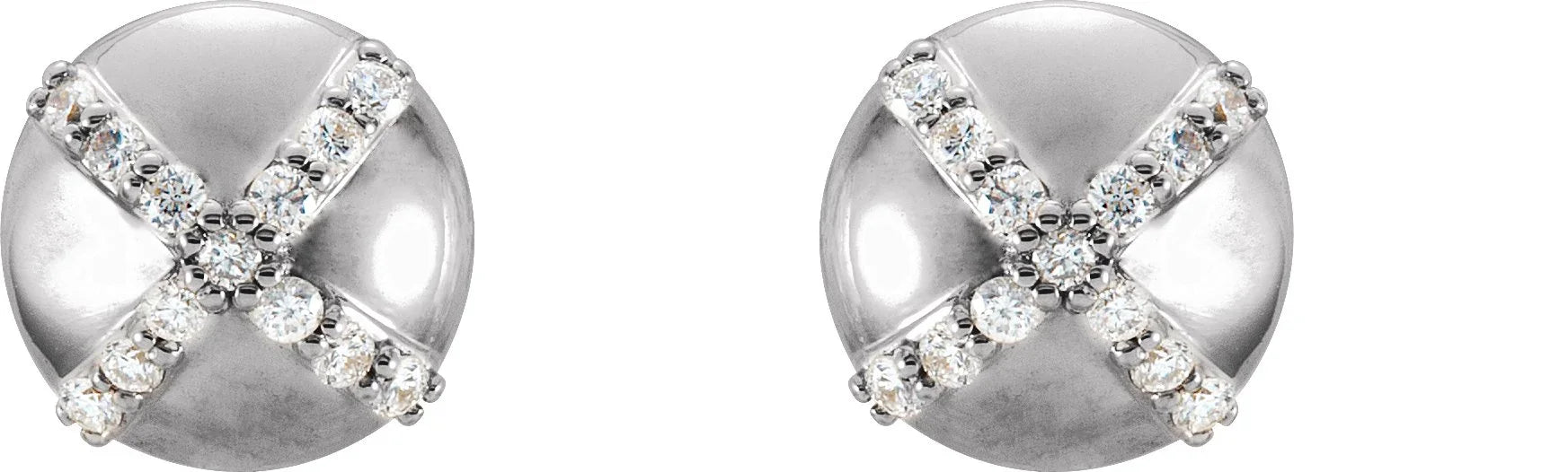 14K Rose 1/8 CTW Natural Diamond Earrings 86193:6009:P