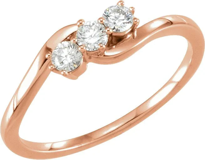 3 Stone Diamond Ring | Yumna Jewelers