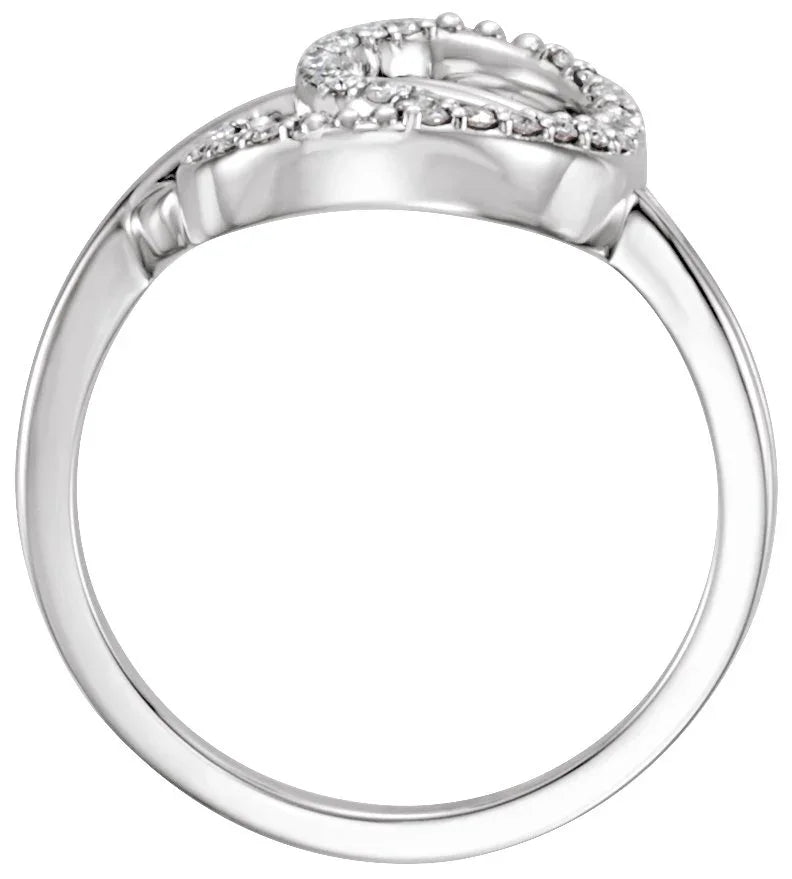 14K Rose 1/6 CTW Natural Diamond Ring 122714:6002:P