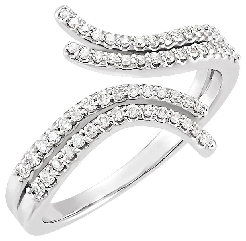 Diamond Bypass Ring | Yumna Jewelers
