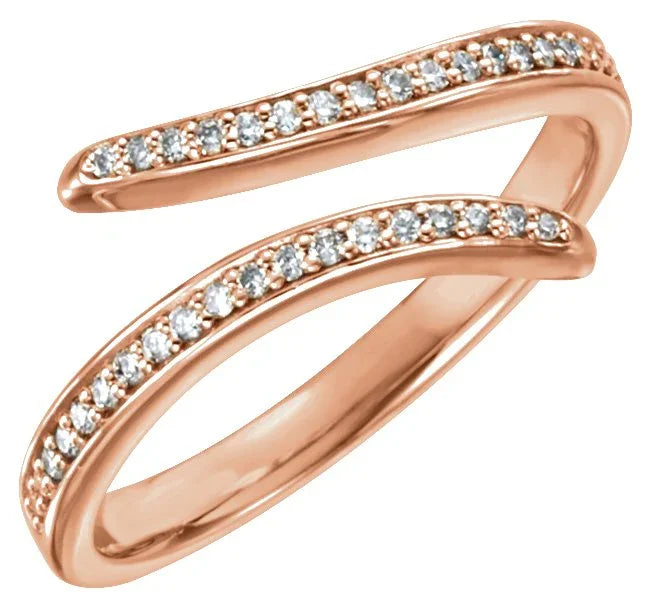 14K Rose 1/8 CTW Natural Diamond Ring 122741:6002:P