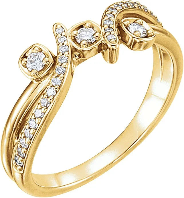 14K Rose 1/5 CTW Natural Diamond Ring 122899:602:P