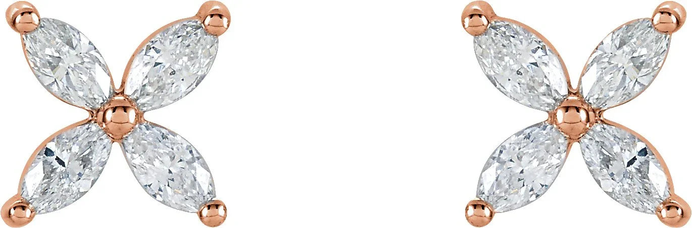 Diamond Cluster Earrings | Yumna Jewelers