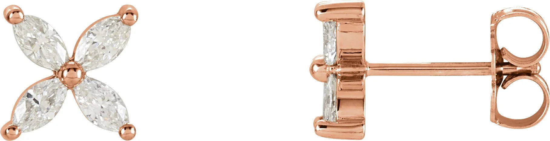 Diamond Cluster Earrings | Yumna Jewelers