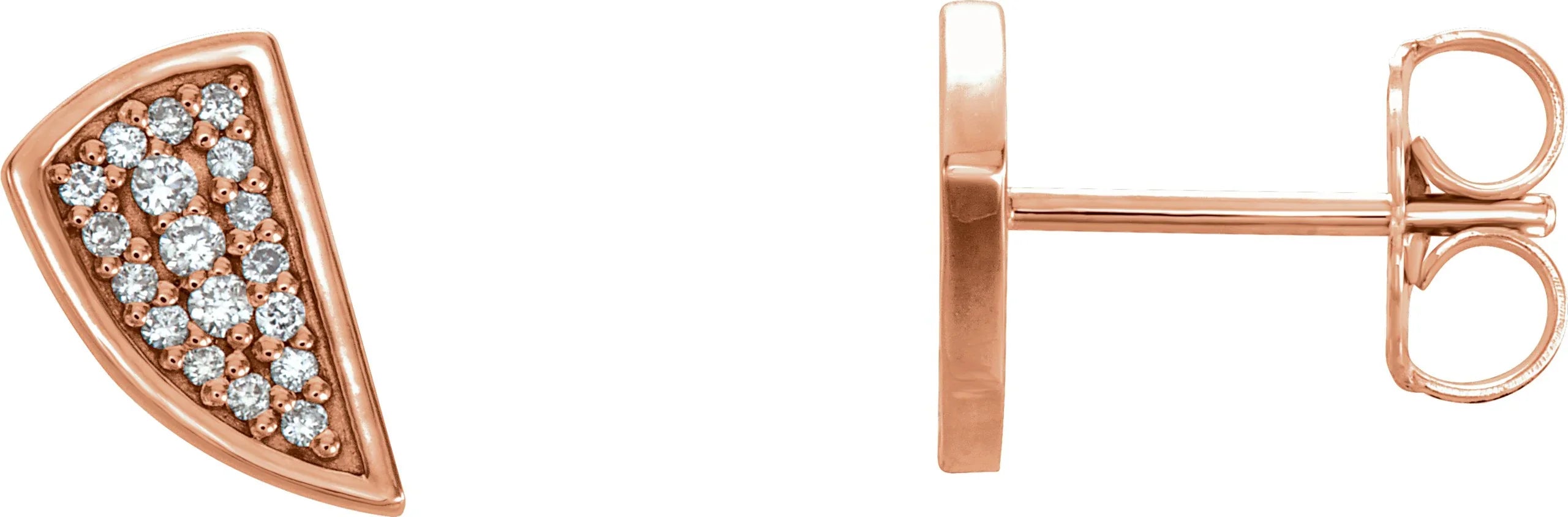 14K Rose 1/10 CTW Natural Diamond Earrings 86465:602:P