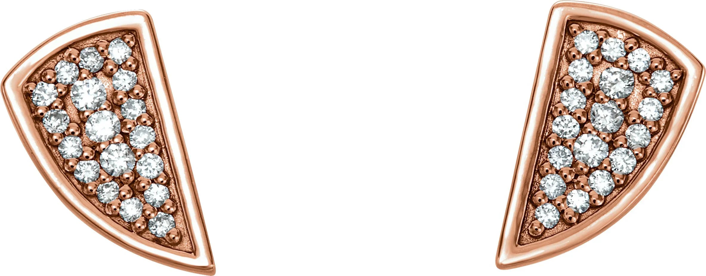 14K Rose 1/10 CTW Natural Diamond Earrings 86465:602:P