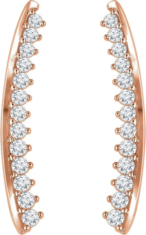 Diamond Ear Climbers | Yumna Jewelers