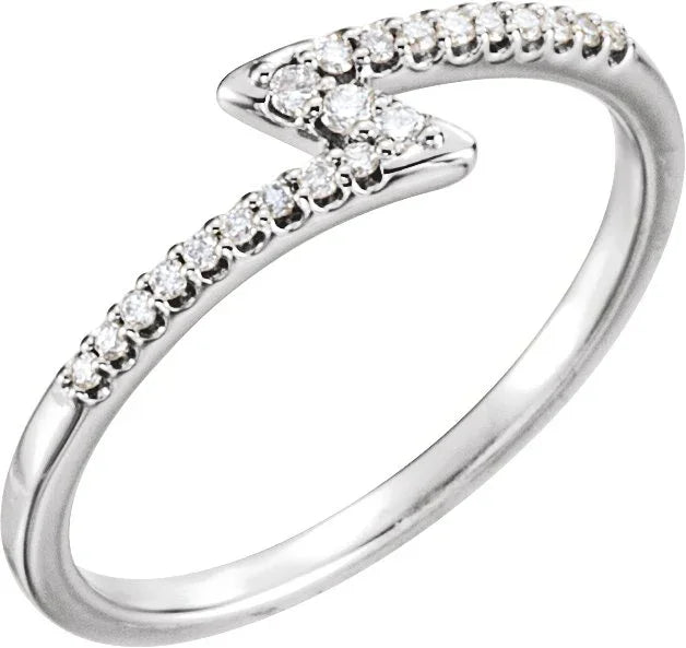 14K Rose 1/8 CTW Natural Diamond Stackable Ring 123053:602:P