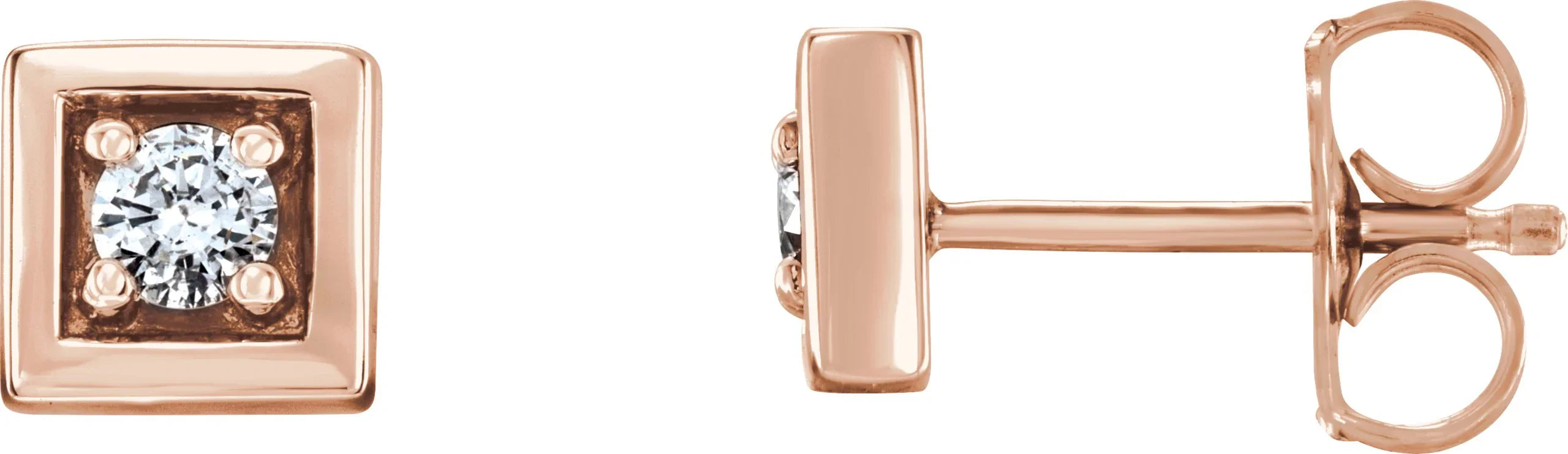 14K Rose 1/8 CTW Natural Diamond Earrings 86511:602:P