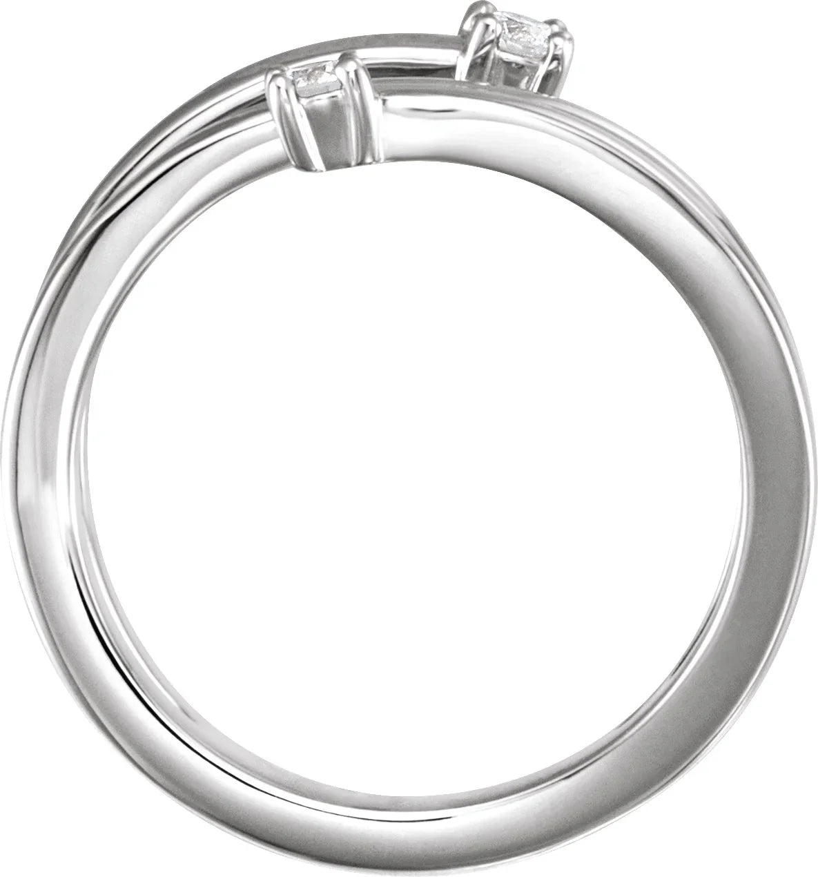 14K Rose 1/8 CTW Natural Diamond Bypass Ring 123383:602:P