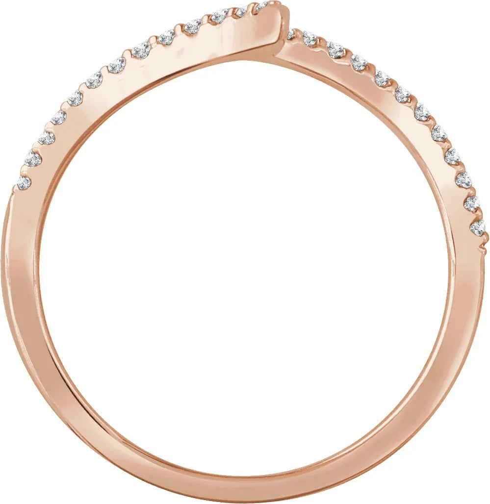 14K Rose 1/6 CTW Natural Diamond Ring 652760:60003:P