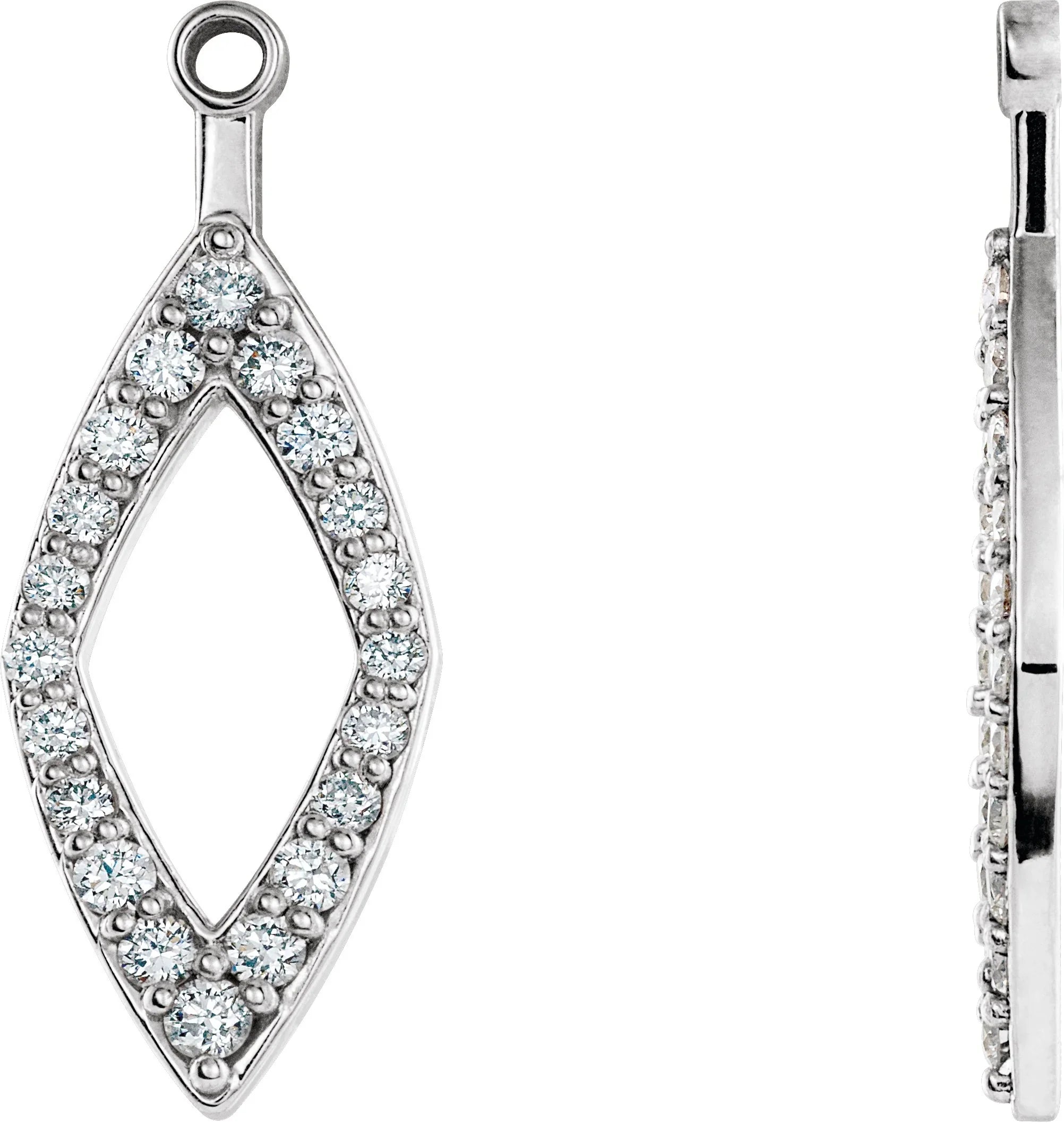 1/4 Ctw Diamond Earring Jackets | Yumna Jewelers