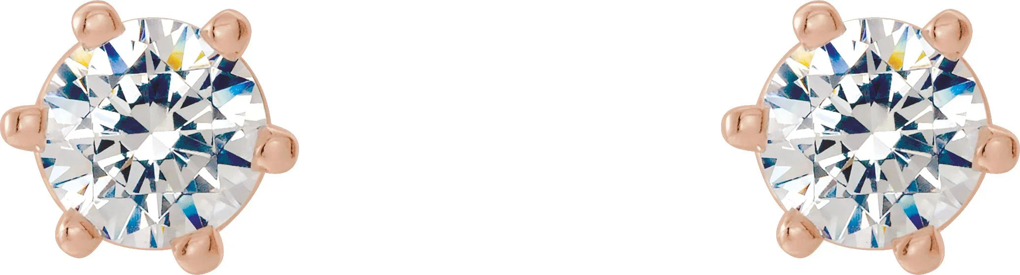 6 Prong Wire Basket Earrings | Yumna Jewelers