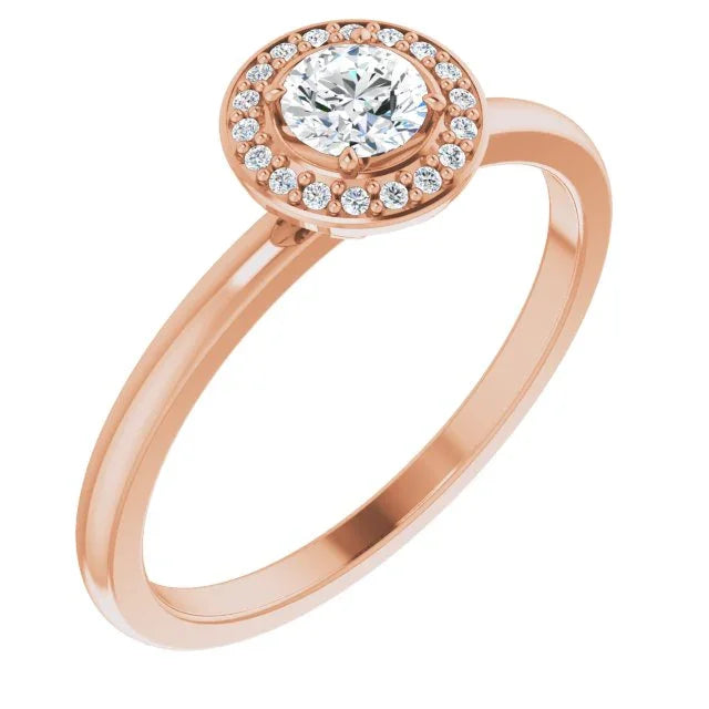 14K Rose 1/4 CTW Natural Diamond Ring 122743:60002:P