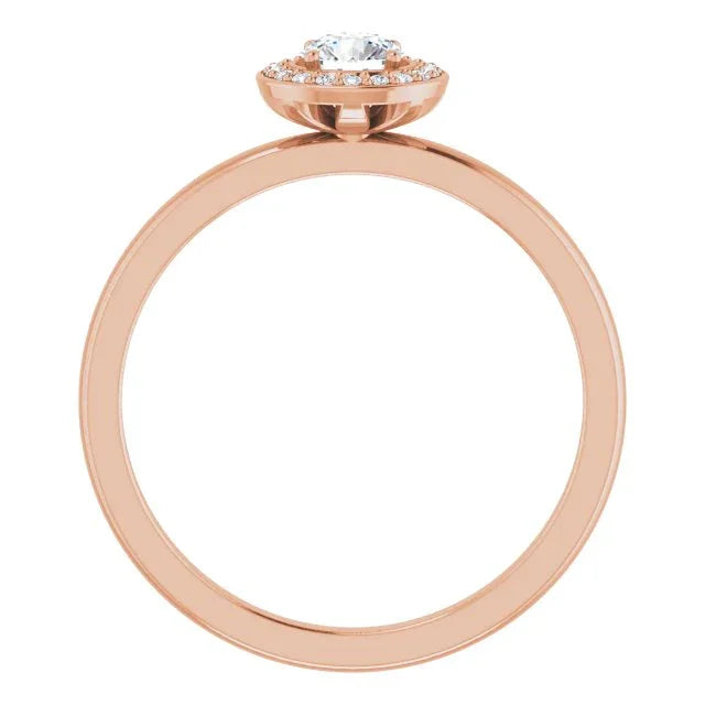 14K Rose 1/4 CTW Natural Diamond Ring 122743:60002:P