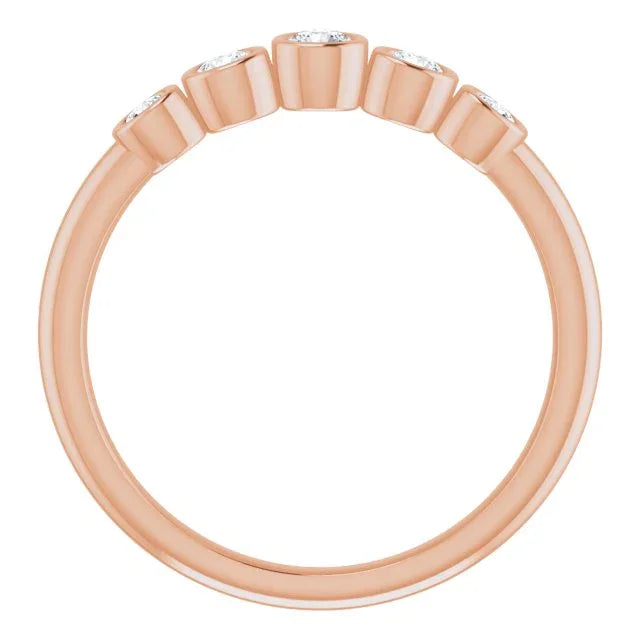 14K Rose 1/4 CTW Natural Diamond Ring 122853:602:P