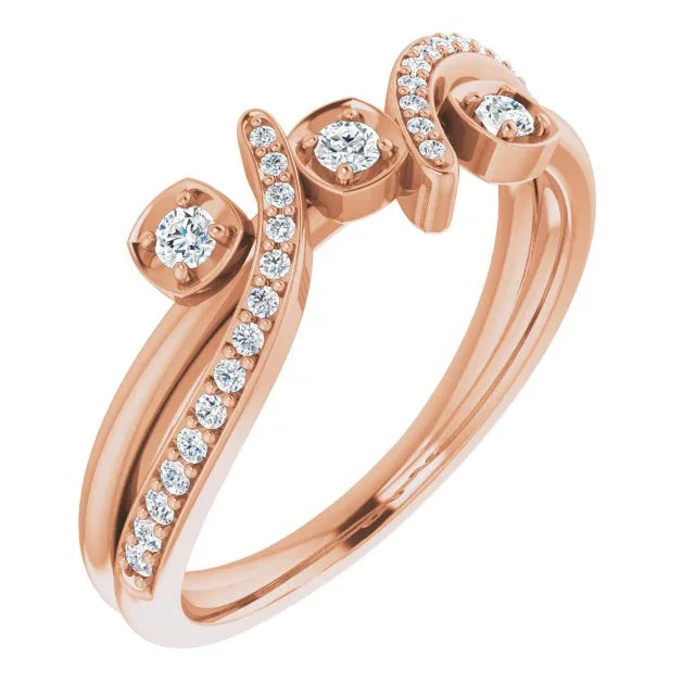 14K Rose 1/5 CTW Natural Diamond Ring 122899:602:P