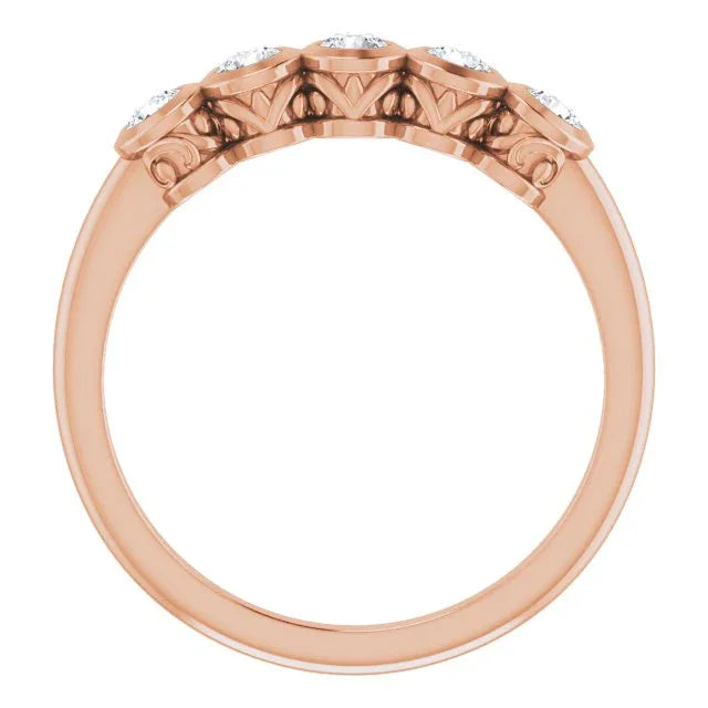 3g Rose Diamond Ring | Yumna Jewelers