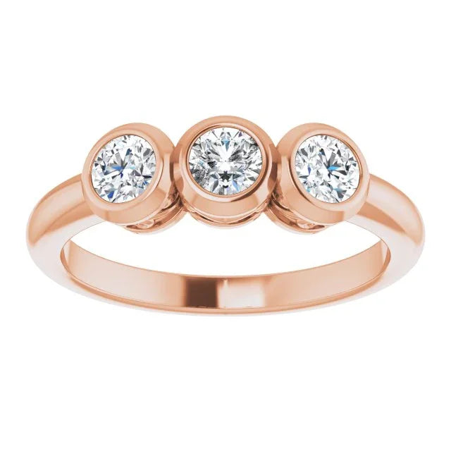 Natural Diamond Round Ring | Yumna Jewelers