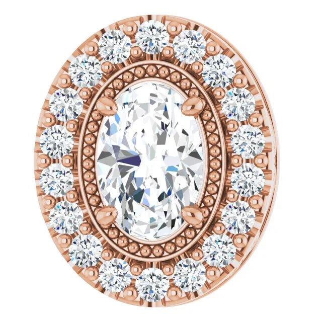 14K Rose 5/8 CTW Natural Diamond Pendant 86798:6002:P