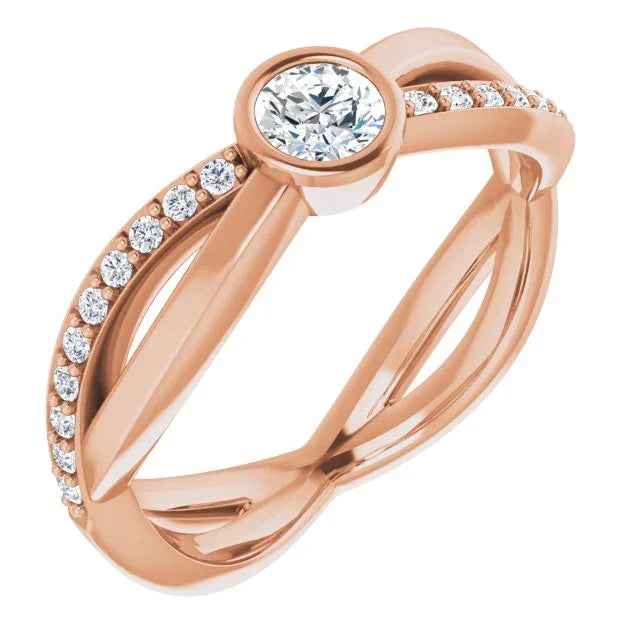 14K Rose 3/8 CTW Natural Diamond Ring 122897:617:P
