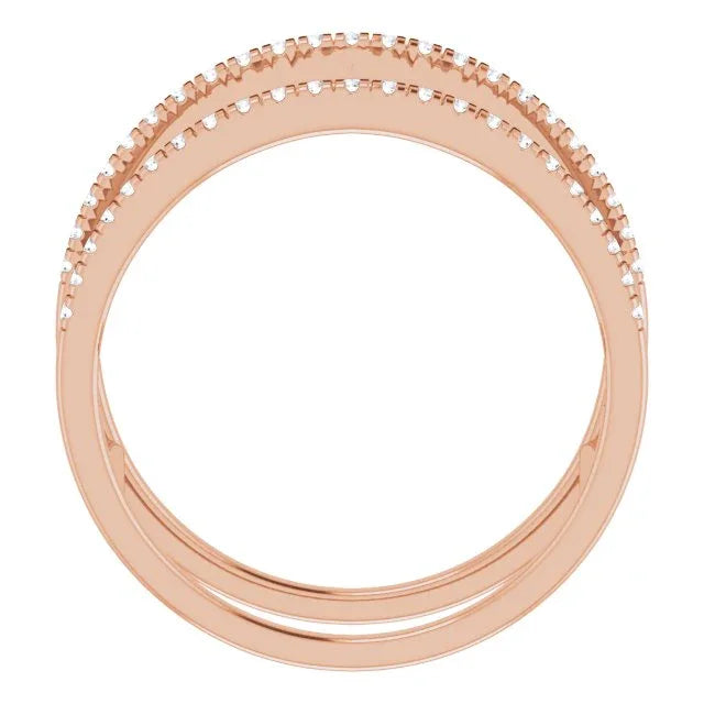 14K Rose 1/5 CTW Natural Diamond Ring 651880:60002:P