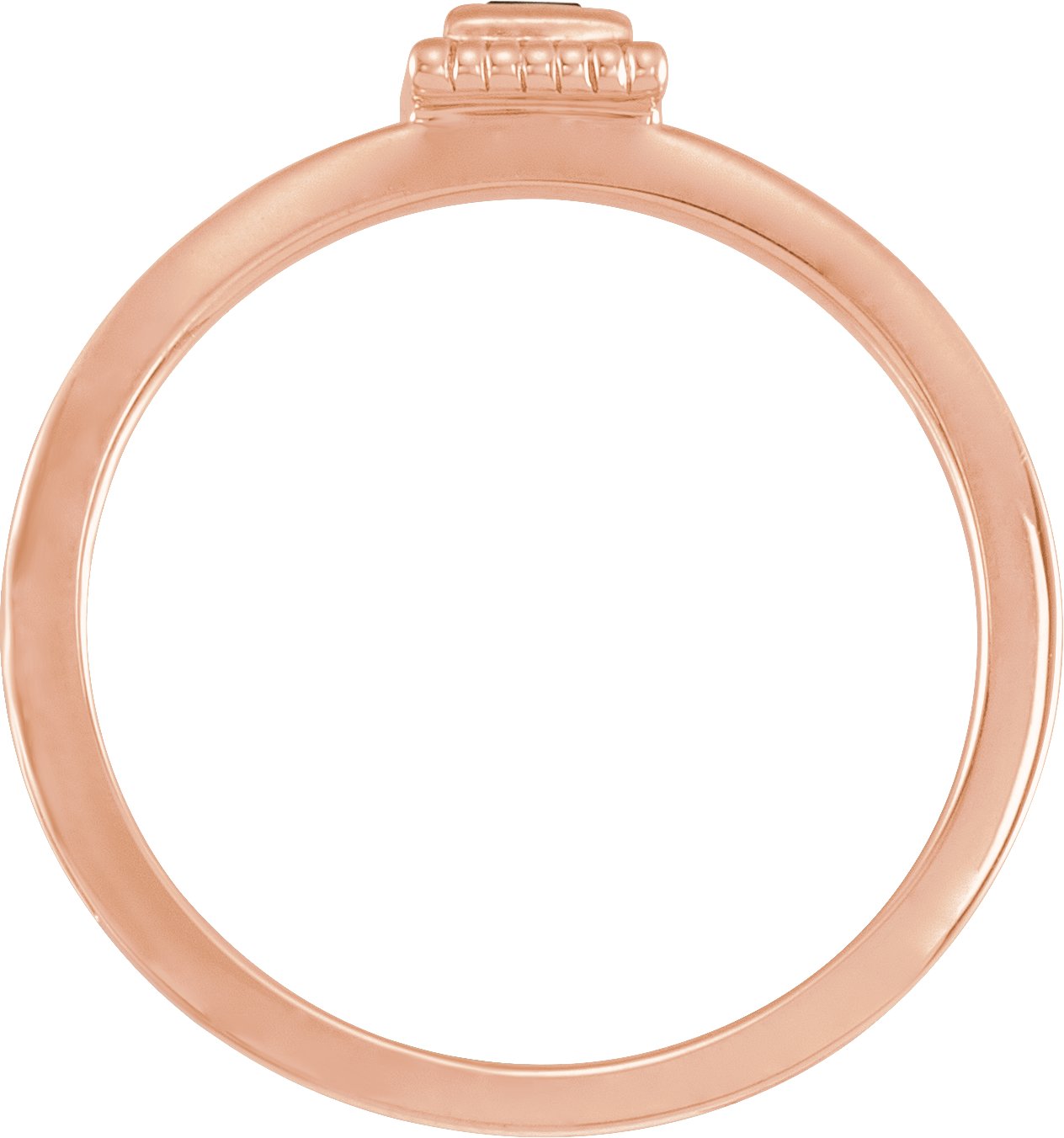 14K Rose Lab-Grown Ruby Family Stackable Ring 71518:6054:P