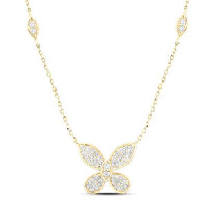 1/3CTW DIA NK BUTTERFLY FASHION NECKLACE Yumna Jewelers