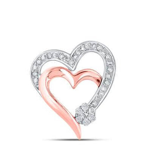 Women's Heart Pendant | Rose Gold Heart Pendant | Yumna Jewelers