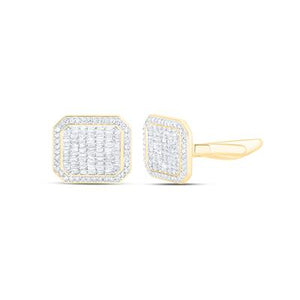 Men's Diamond Cuff Link 1 1/4CTW Yumna Jewelers