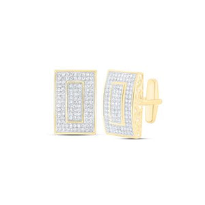 Men's Diamond Cufflink 1 1/3CTW Yumna Jewelers