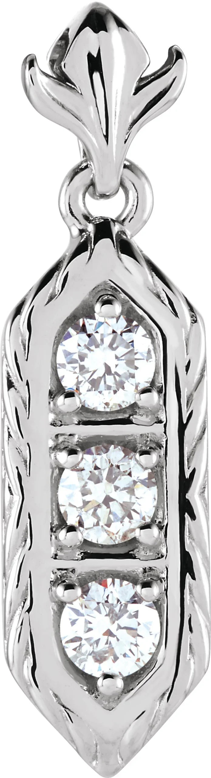 1/2 CTW Diamond 3 Stone Pendant | Yumna Jewelers