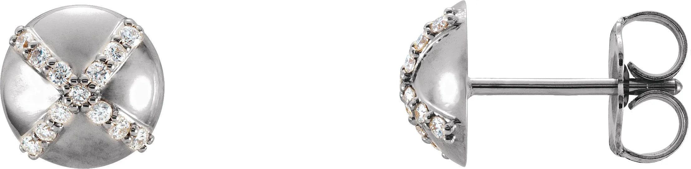 14K Rose 1/8 CTW Natural Diamond Earrings 86193:6009:P