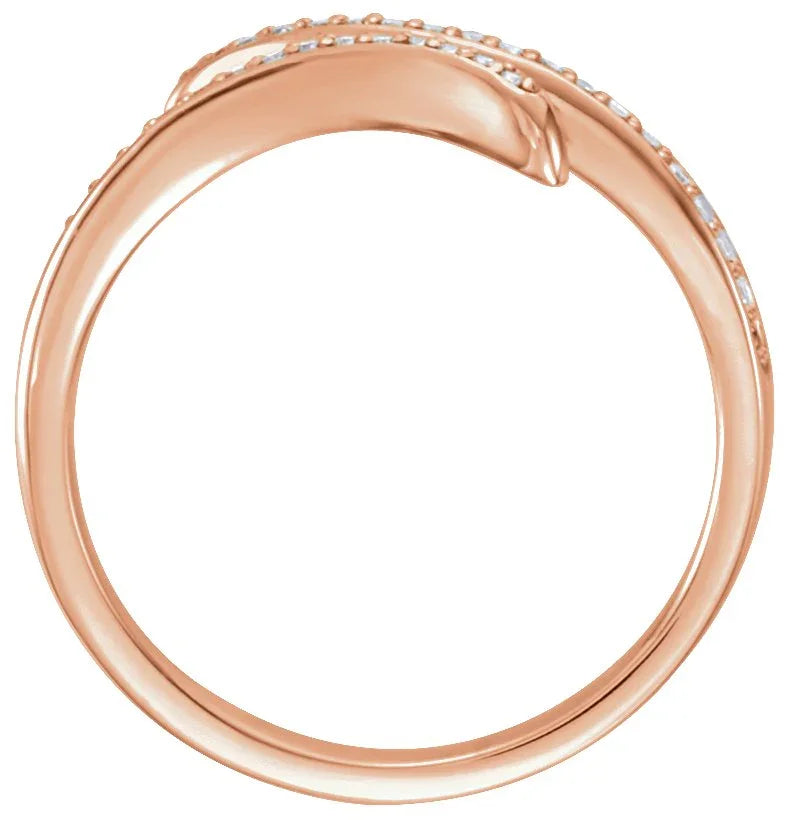 14K Rose 1/8 CTW Natural Diamond Ring 122741:6002:P