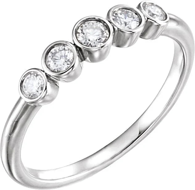14K Rose 1/4 CTW Natural Diamond Ring 122853:602:P