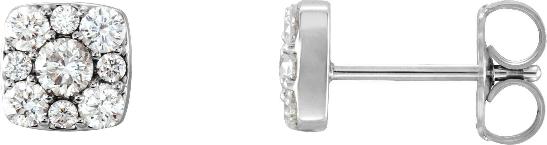 14K Rose Cluster Earrings | Yumna Jewelers