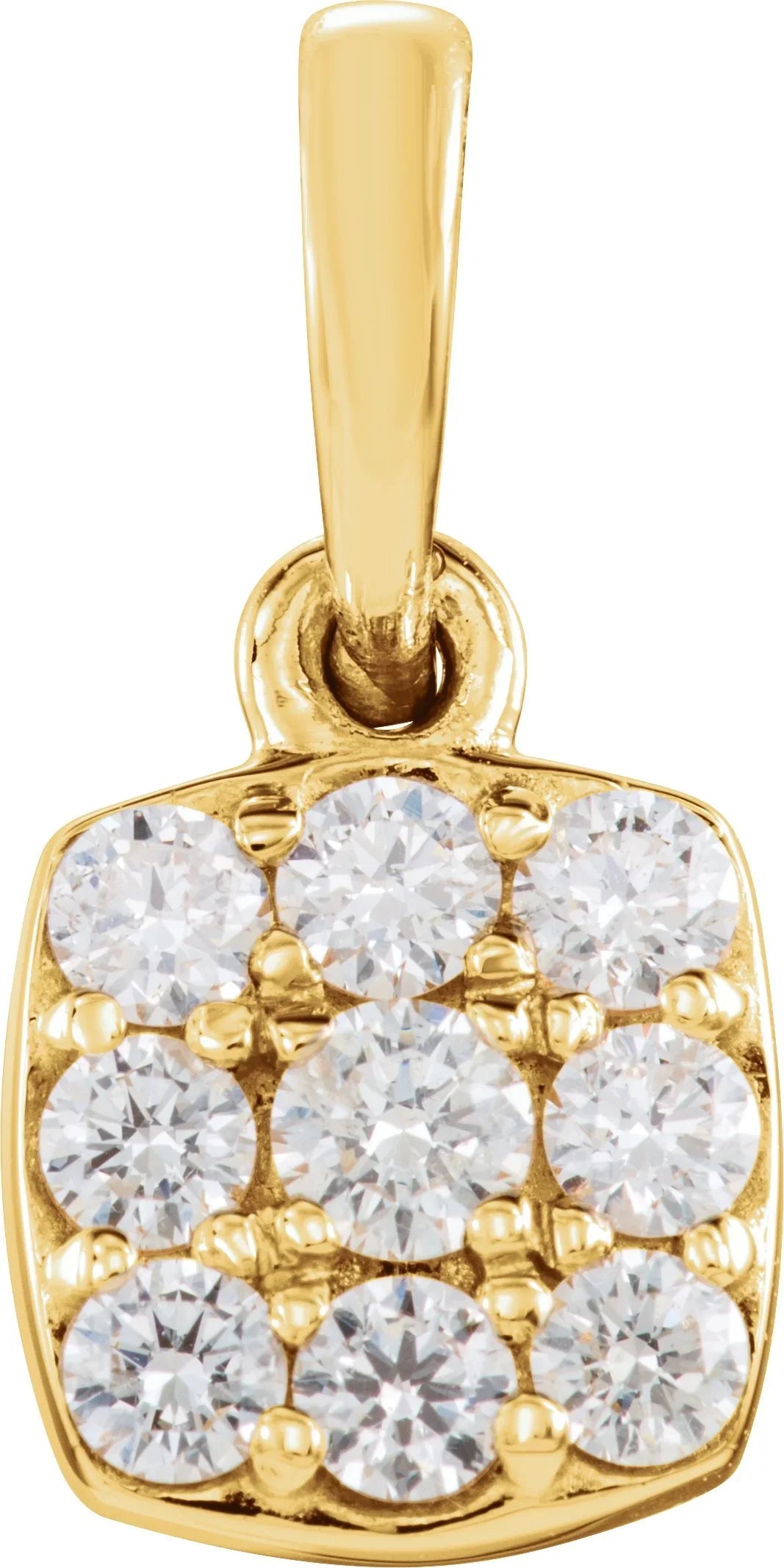 1/4 CTW Diamond Cluster Pendant | Yumna Jewelers