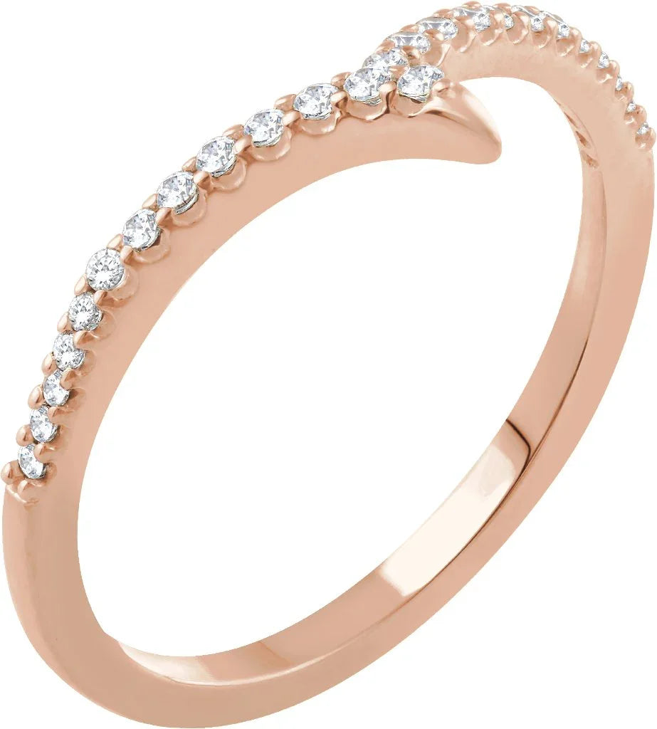 14K Rose 1/6 CTW Natural Diamond Ring   652760:60003:P