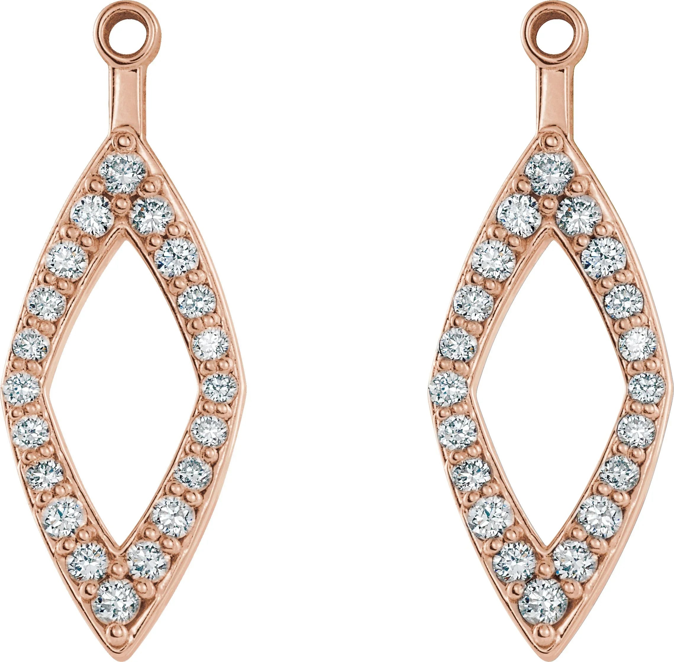 1/4 Ctw Diamond Earring Jackets | Yumna Jewelers