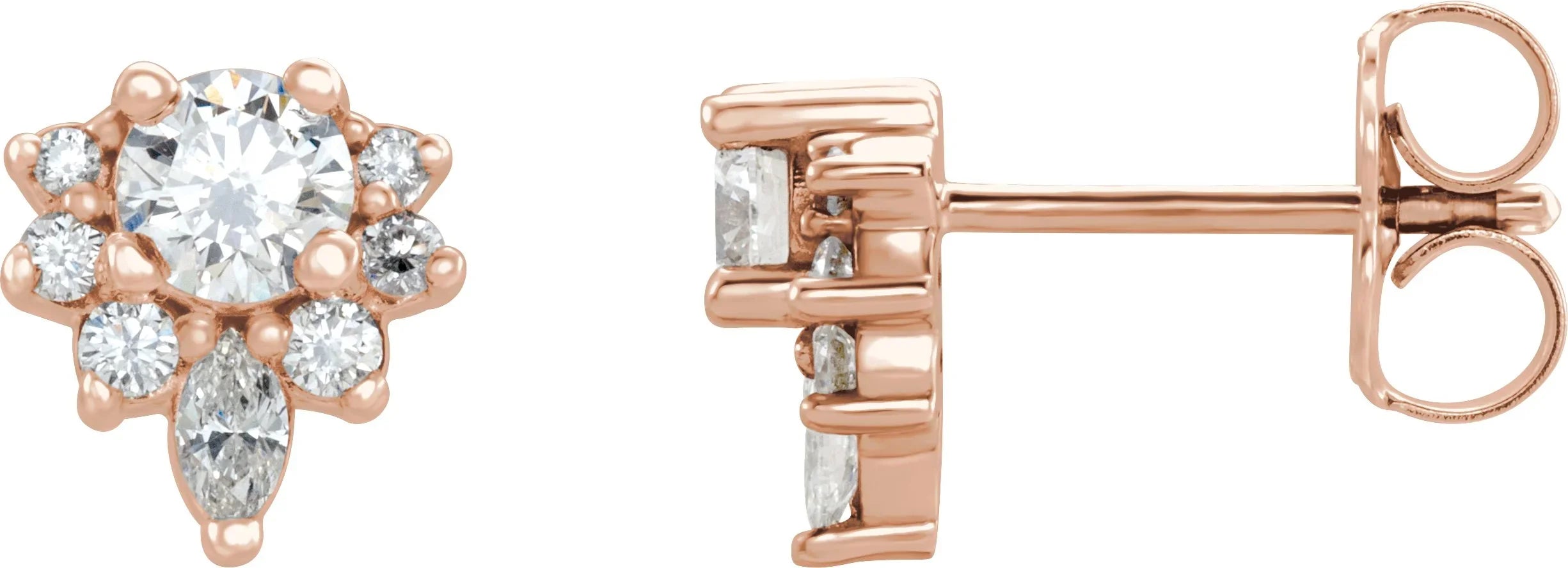 Natural Diamond Earrings Set | Yumna Jewelers