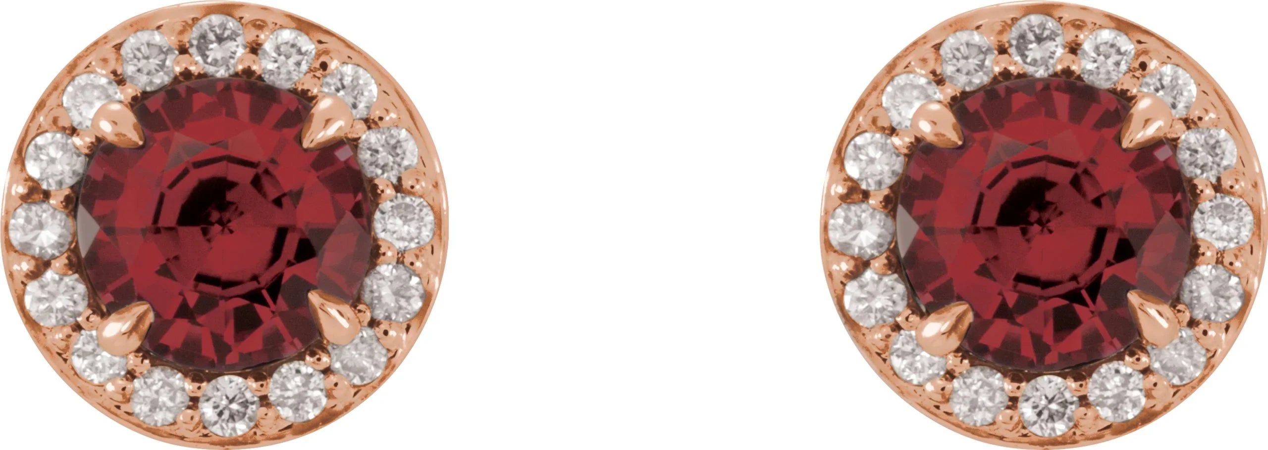 Natural Mozambique Garnet Earrings | Yumna Jewelers