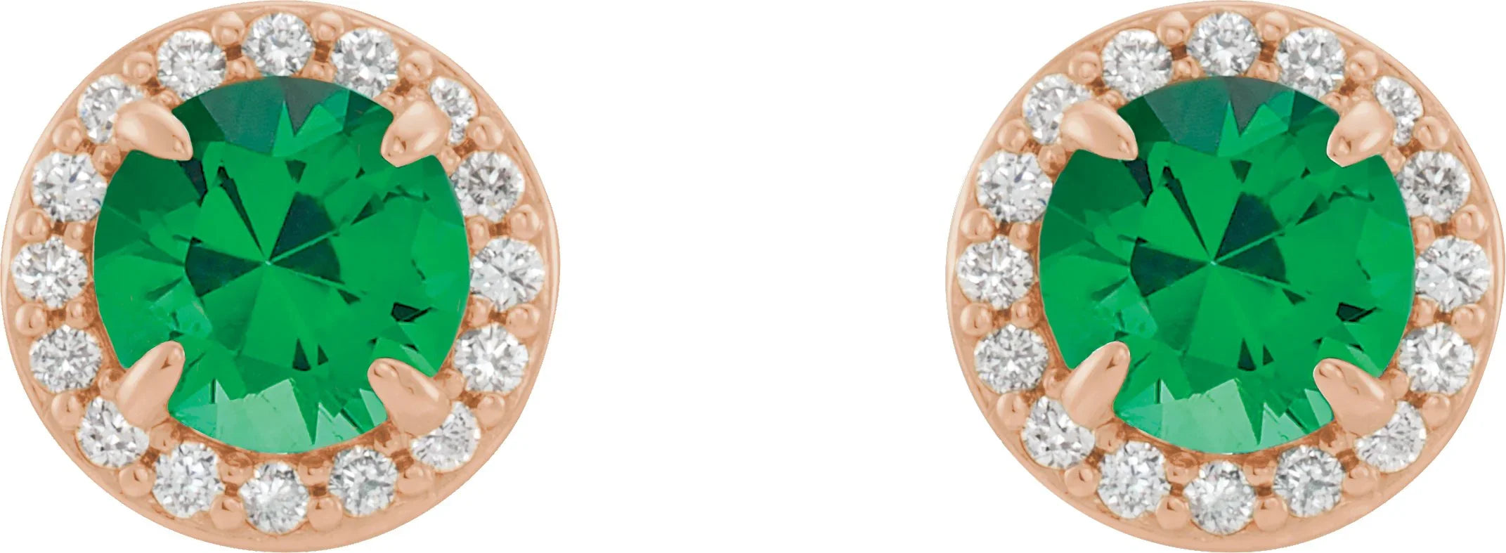 Natural Emerald And Diamond Earrings | Yumna Jewelers