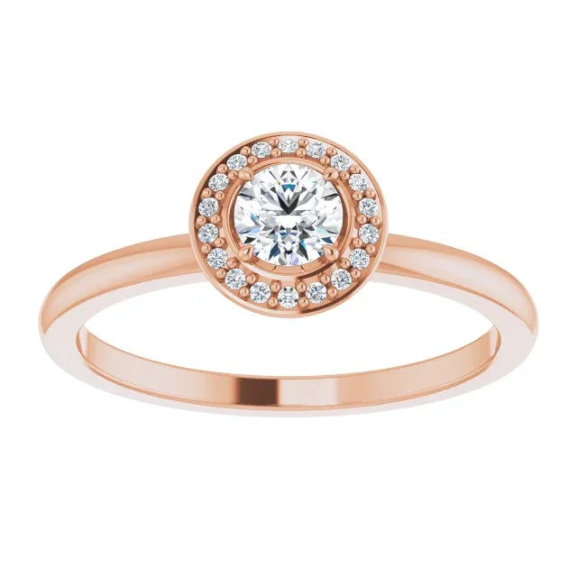 14K Rose 1/4 CTW Natural Diamond Ring 122743:60002:P