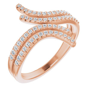 Diamond Bypass Ring | Yumna Jewelers