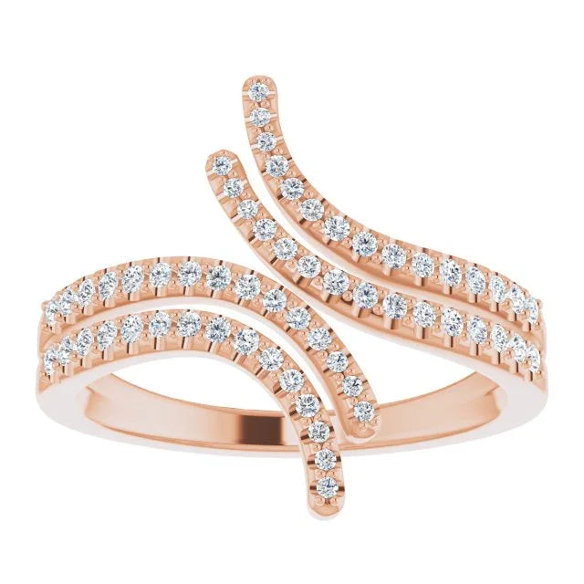 Diamond Bypass Ring | Yumna Jewelers